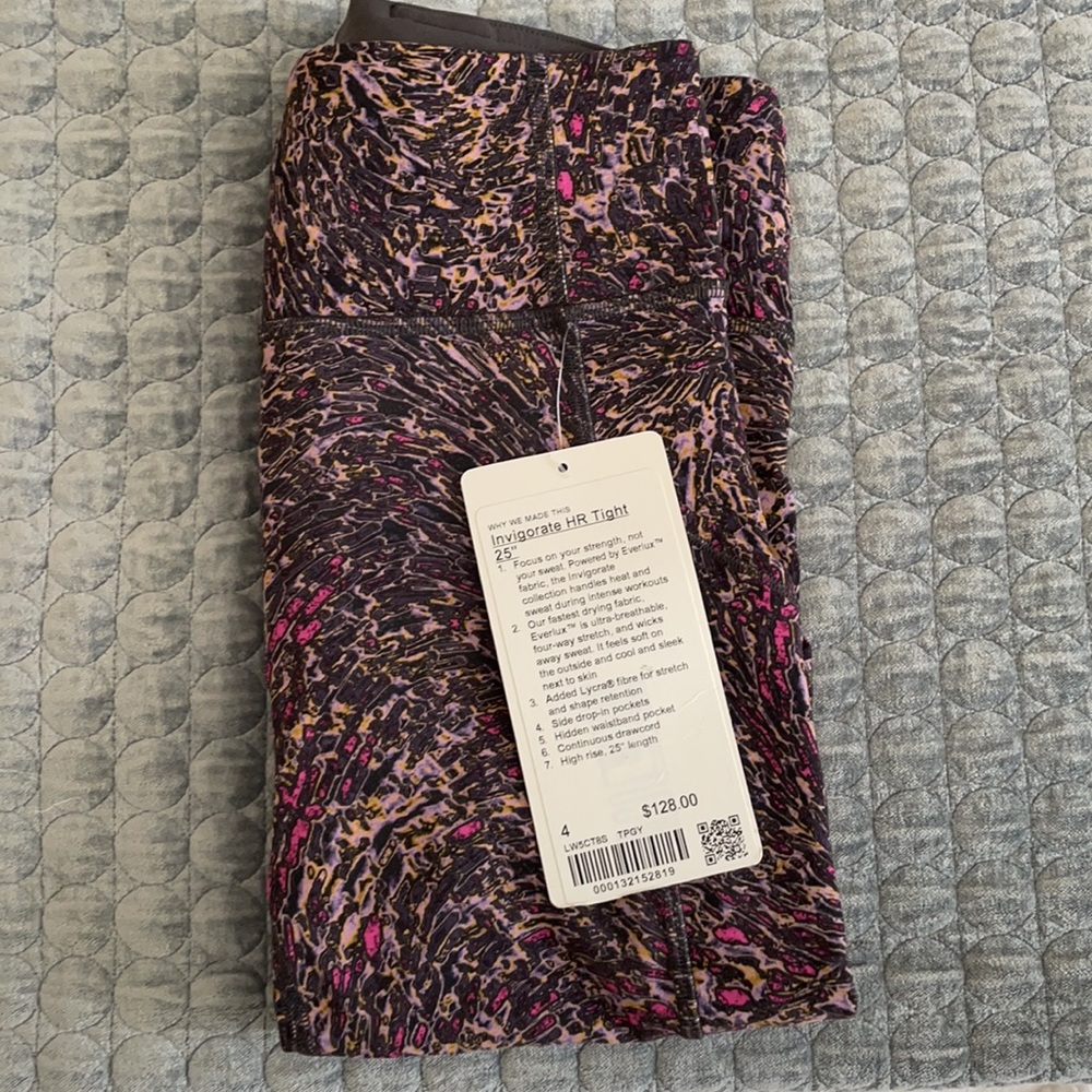 Lululemon Invigorate HR Tight, 25”, Size 4, NEW